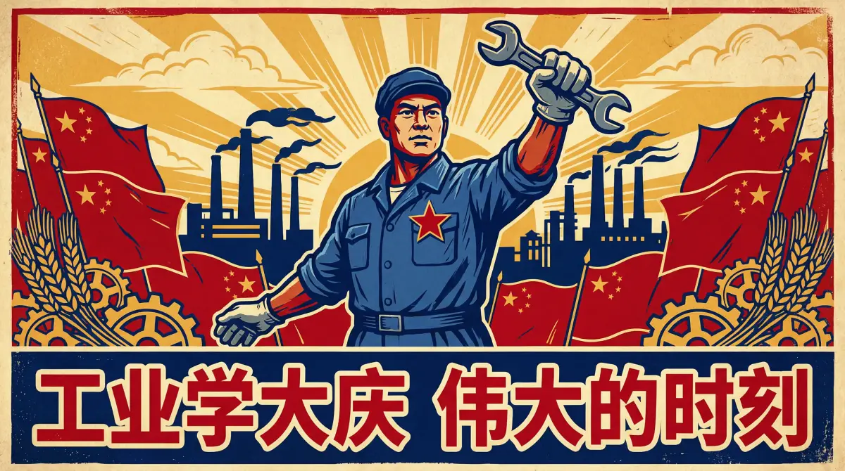 钢铁工人宣传画 - 51吃瓜网 劳模风采